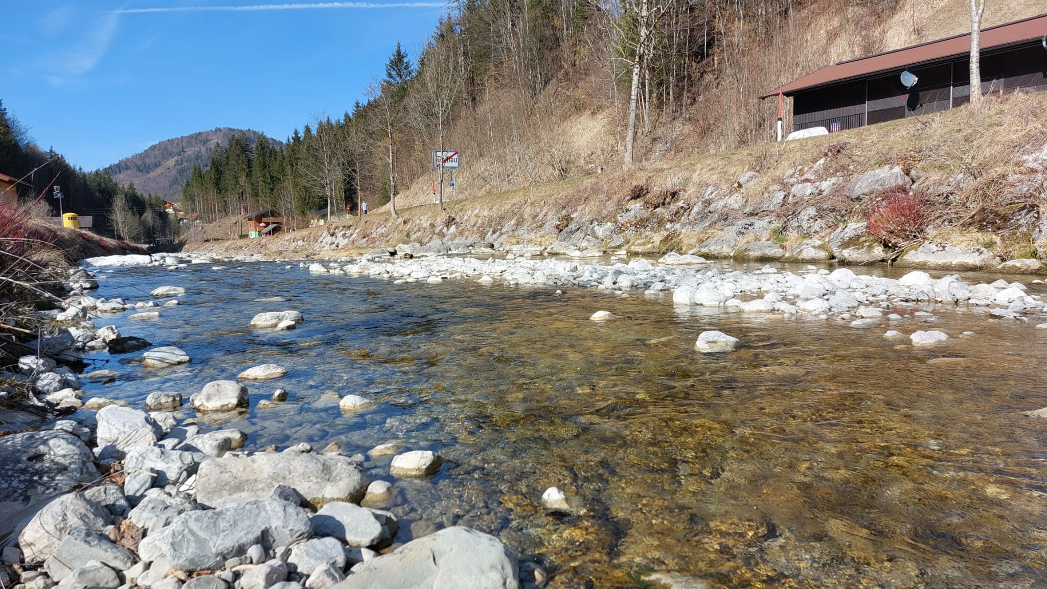 Schluchtartiger Abschnitt des Mörtelbachs bei Gaißau