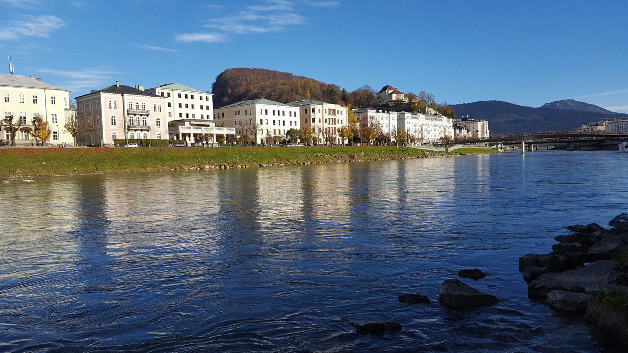 Salzach in Salzburg – Abschnitt im städtischen Bereich